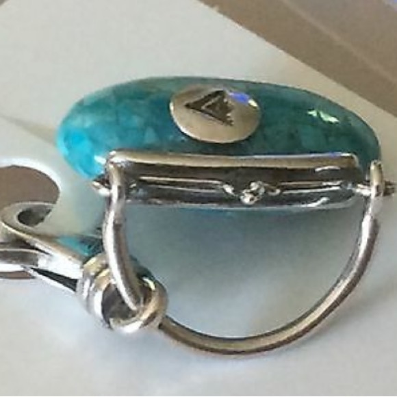 Silpada Sterling Silver Turquoise Trendsetter Purse Charm C2606 - Picture 6 of 8